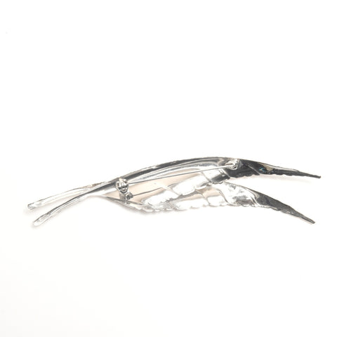 Christian Dior Leaf Brooch Silver WS24525