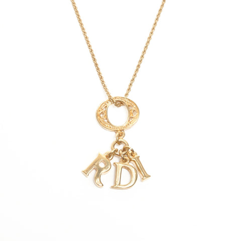 Christian Dior logo Necklace gold WS24526