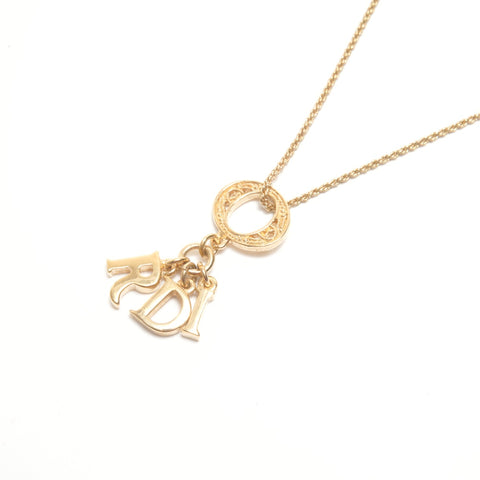 Christian Dior logo Necklace gold WS24526