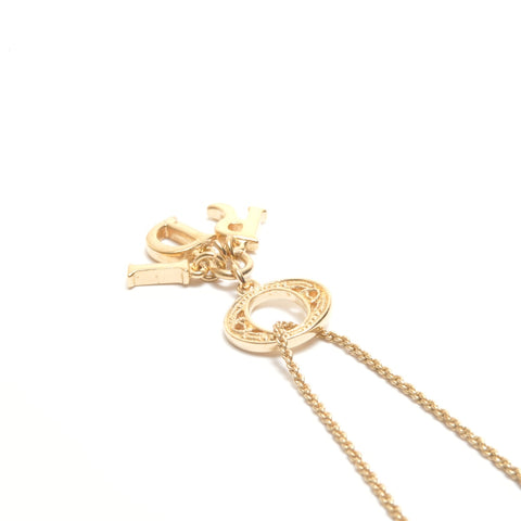 Christian Dior logo Necklace gold WS24526