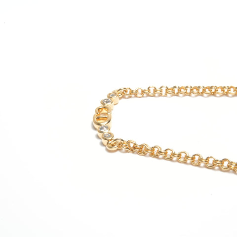 Christian Dior CD logo Necklace gold WS24527