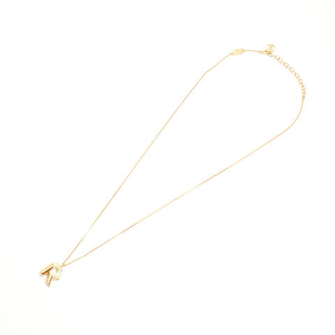 LOUIS VUITTON 2021 LV&ME R Initial Necklace gold WS24529