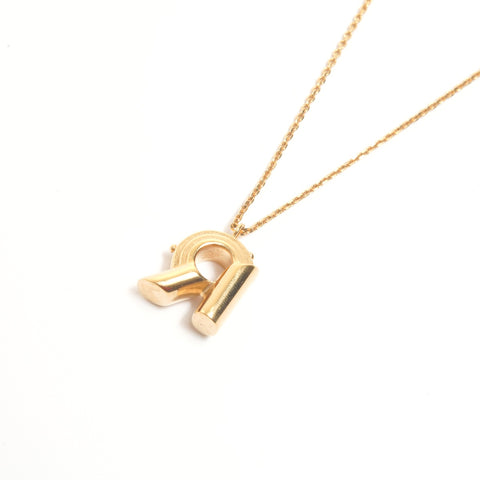 LOUIS VUITTON 2021 LV&ME R Initial Necklace gold WS24529