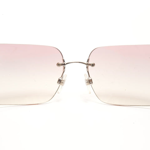 CHANEL Rimless gradient lenses sunglasses purple WS24543
