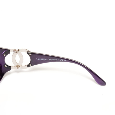 CHANEL COCO Mark sunglasses purple WS24544