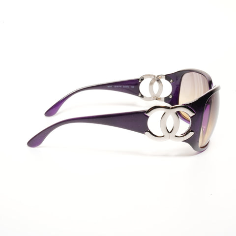 CHANEL COCO Mark sunglasses purple WS24544