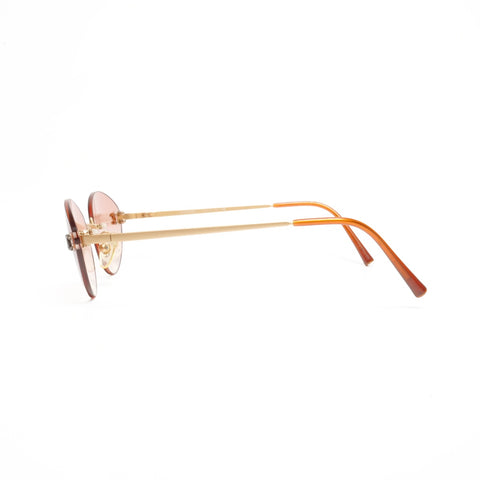 CHANEL Rimless sunglasses Brown WS24545