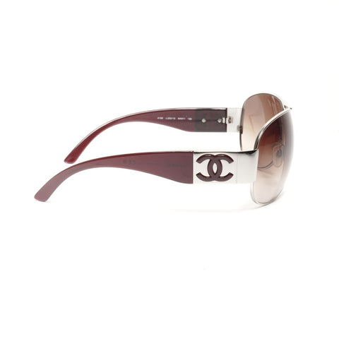 CHANEL COCO Mark sunglasses Brown WS24546