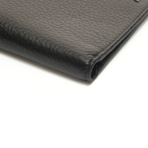 PRADA leather Bifold Wallet black WS24547