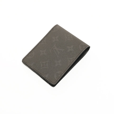 LOUIS VUITTON Monogram Eclipse Portefeuille Multiple Bifold Wallet black WS24549