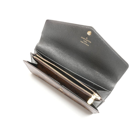 LOUIS VUITTON Monogram Reverse Giant Canvas Portefeuille Sarah Purse Brown WS24550