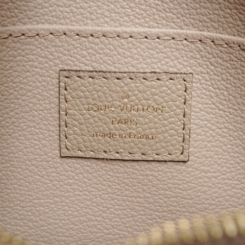 LOUIS VUITTON Two-tone Monogram Empreinte Pochette Cosmetic PM Pouch beige WS24552