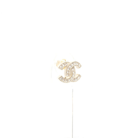 CHANEL C24C COCO Mark Rhinestone Pierce gold WS24554