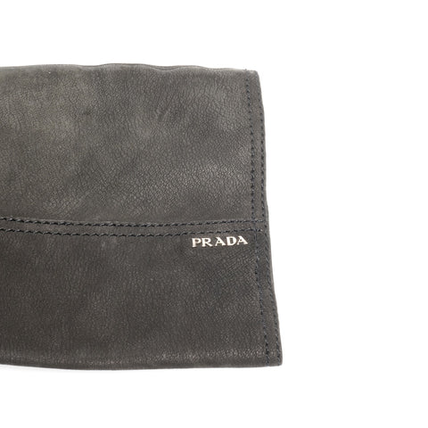 PRADA Suede long boots, size 38 1/2 (9.8 inches) boots Suede black WS24556