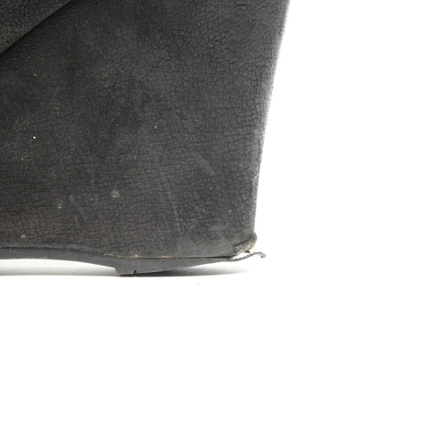 PRADA Suede long boots, size 38 1/2 (9.8 inches) boots Suede black WS24556