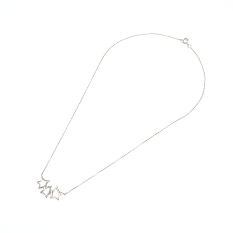 TIFFANY&Co. 925 Triple Star Necklace Silver WS24567