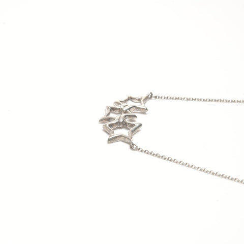 TIFFANY&Co. 925 Triple Star Necklace Silver WS24567