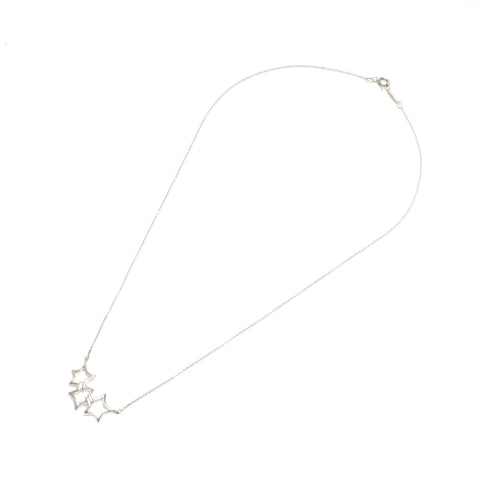 TIFFANY&Co. 925 Triple Star Necklace Silver WS24568