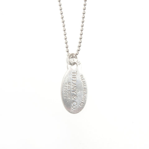 TIFFANY&Co. Return to Oval 925 Ball Chain Necklace Silver WS24570