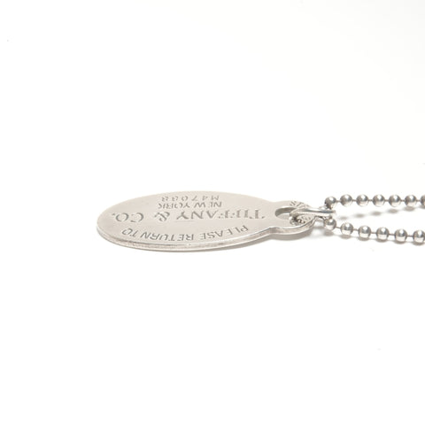 TIFFANY&Co. Return to Oval 925 Ball Chain Necklace Silver WS24570