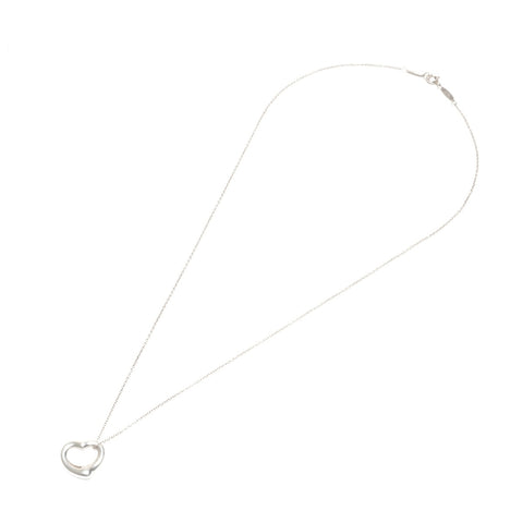 TIFFANY&Co. Open heart 925 Necklace Silver WS24571