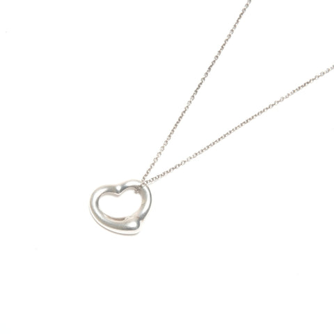 TIFFANY&Co. Open heart 925 Necklace Silver WS24571