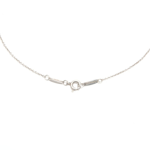 TIFFANY&Co. Open heart 925 Necklace Silver WS24571