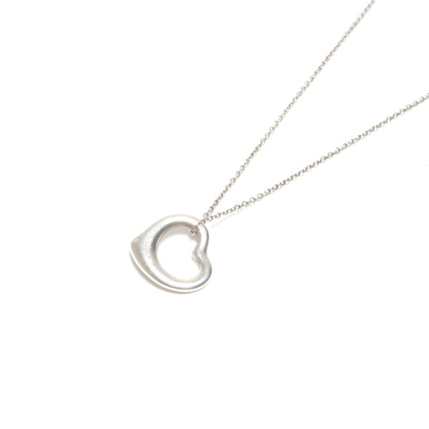 TIFFANY&Co. Open heart 925 Necklace Silver WS24571