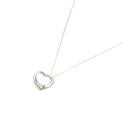 TIFFANY&Co. Open heart 925 Necklace Silver WS24572