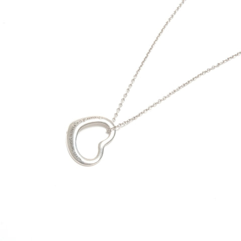 TIFFANY&Co. Open heart 925 Necklace Silver WS24572