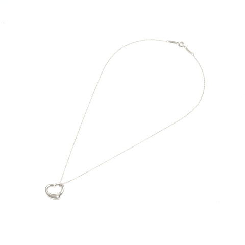 TIFFANY&Co. Open heart 925 Necklace Silver WS24573