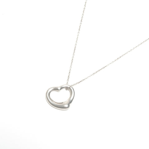 TIFFANY&Co. Open heart 925 Necklace Silver WS24573