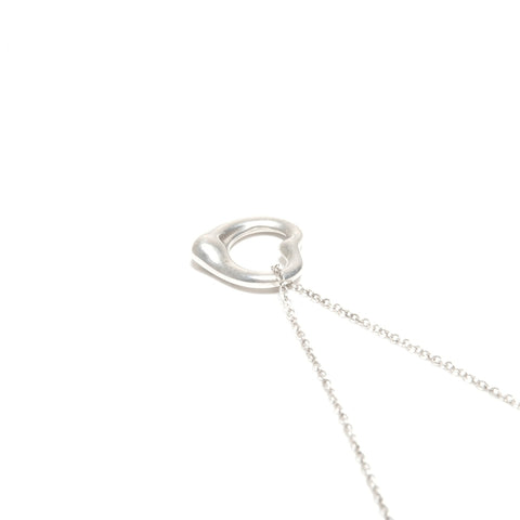 TIFFANY&Co. Open heart 925 Necklace Silver WS24573