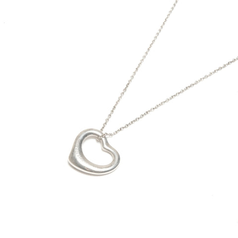 TIFFANY&Co. Open heart 925 Necklace Silver WS24573