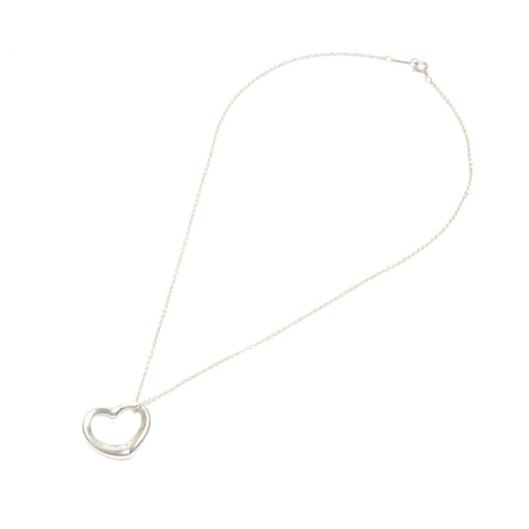 TIFFANY&Co. Open heart 925 Necklace Silver WS24574