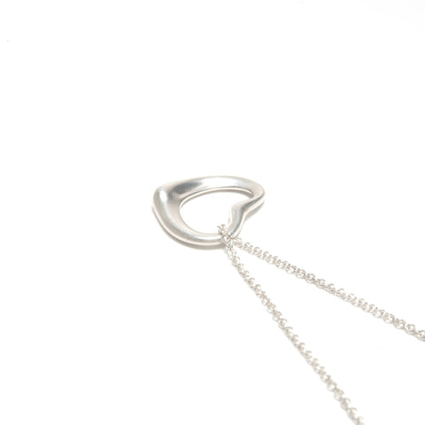 TIFFANY&Co. Open heart 925 Necklace Silver WS24574