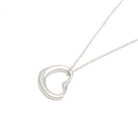 TIFFANY&Co. Open heart 925 Necklace Silver WS24574