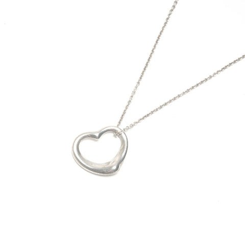 TIFFANY&Co. Open heart 925 Necklace Silver WS24576