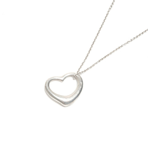 TIFFANY&Co. Open heart 925 Necklace Silver WS24576