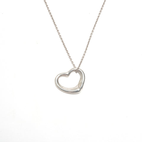 TIFFANY&Co. Open heart 925 Necklace Silver WS24577