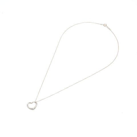 TIFFANY&Co. Open heart 925 Necklace Silver WS24577