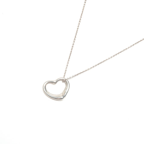 TIFFANY&Co. Open heart 925 Necklace Silver WS24577