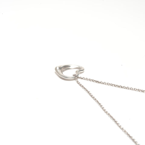TIFFANY&Co. Open heart 925 Necklace Silver WS24577