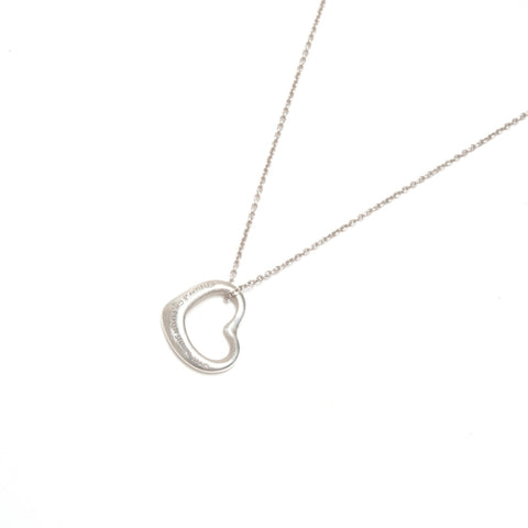 TIFFANY&Co. Open heart 925 Necklace Silver WS24577