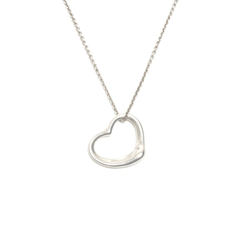 TIFFANY&Co. Open heart 925 Necklace Silver WS24578