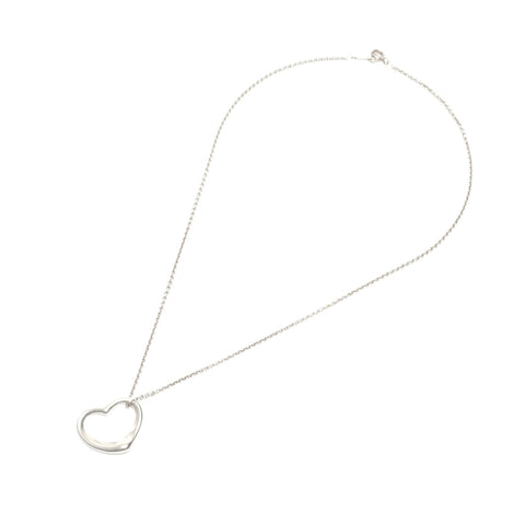 TIFFANY&Co. Open heart 925 Necklace Silver WS24578