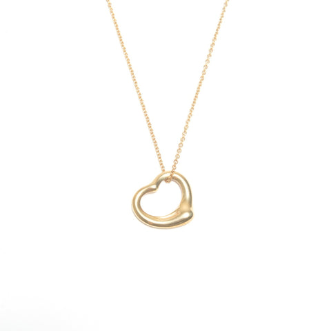 TIFFANY&Co. Open Heart Au750 Necklace gold WS24579