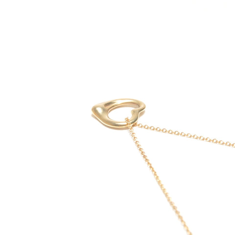 TIFFANY&Co. Open Heart Au750 Necklace gold WS24579