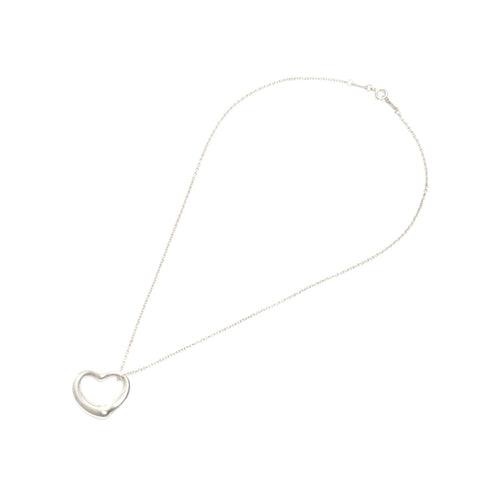 TIFFANY&Co. Open heart 925 Necklace Silver WS24580