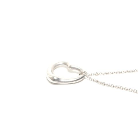 TIFFANY&Co. Open heart 925 Necklace Silver WS24580